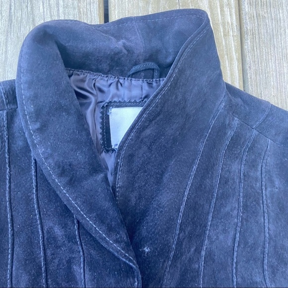 Doma Black Leather Pleated Jacket Riding Western S - Picture 9 of 10